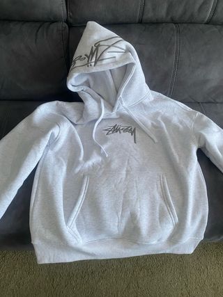 Sudadera con capucha Stussy gris talla L