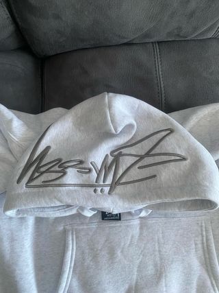 Sudadera con capucha Stussy gris talla L