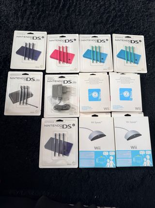 Lote Accesorios Nintendo DS y Wii Precintados