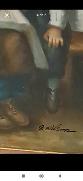 Quadro a óleo grande.