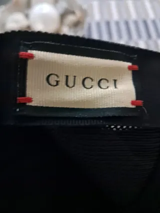 Cappellino Gucci Nero Rosso