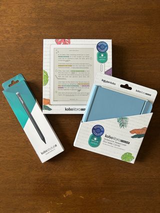 Kobo Libra Colour + Stylus 2 + Custodia Blu