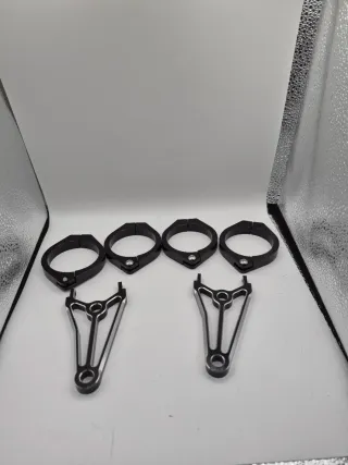 Soportes Faro Moto Negro (4uds)