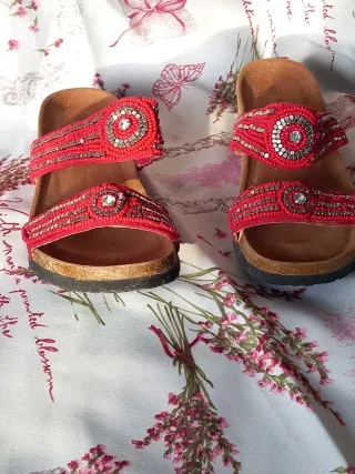 Sandalias Sfera Talla 37 Animal Print