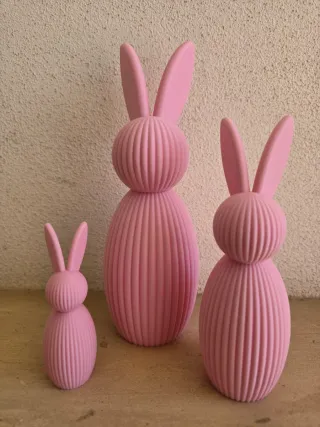 Set 3 Coniglietti Piccolo 10 cm medio 18 grande 25