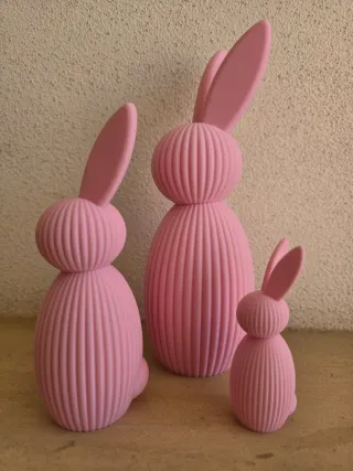 Set 3 Coniglietti Piccolo 10 cm medio 18 grande 25