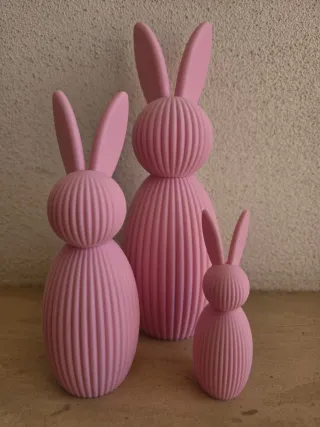 Set 3 Coniglietti Piccolo 10 cm medio 18 grande 25