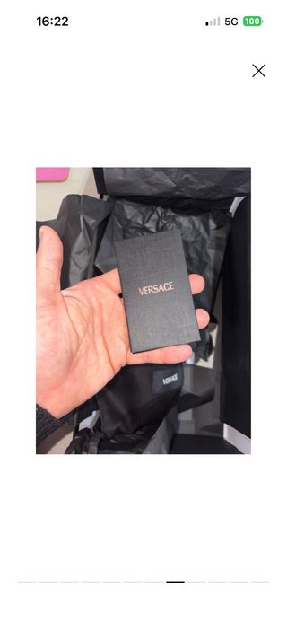 Mocassini Versace vernice nero/oro nr.41 comodo