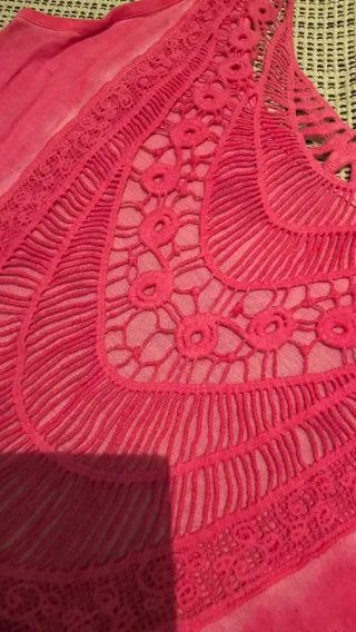 Camiseta Guess Tirantes Tie Dye Rosa