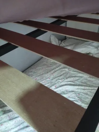 Literas de madera blancas Robustas