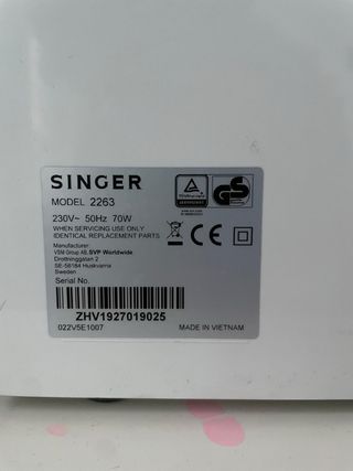 Máquina de coser Singer Tradition