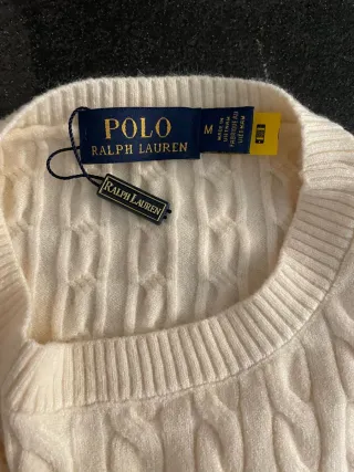 Maglione Ralph Lauren Bianco Panna