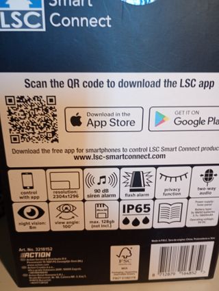 Cámara Solar PTZ LSC Smart Connect 1296p HD