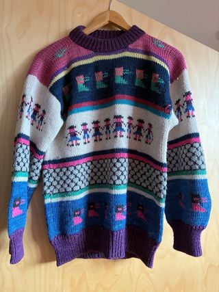 Jersey de lana peruano multicolor