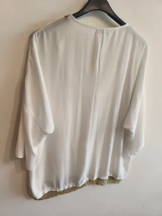 Camisa Italiana Talla M Diseño Dorado