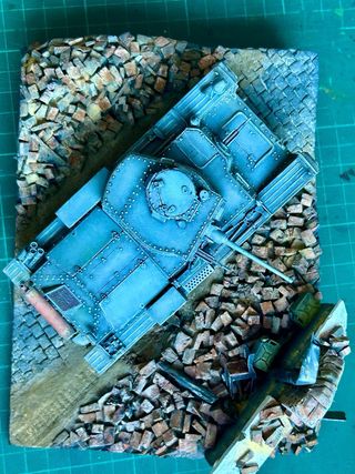 Maqueta 1:35 Diorama Tanque Panzer 38T Viñeta