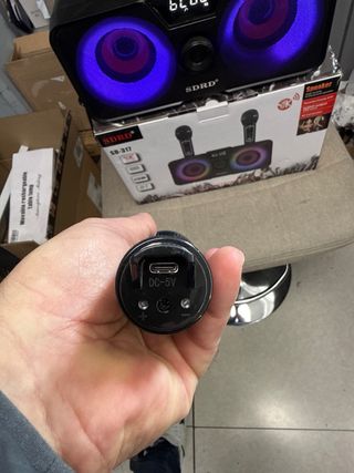 Karaoke SDRD con 2 microfoni wireless