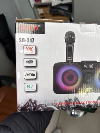 Karaoke SDRD con 2 microfoni wireless