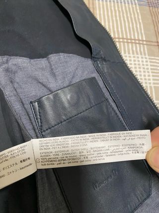 Chaqueta de Piel Massimo Dutti.