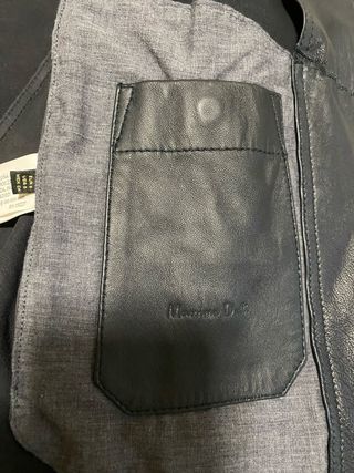 Chaqueta de Piel Massimo Dutti.