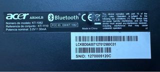 Teclado Bluetooth Acer Iconia Tab Negro