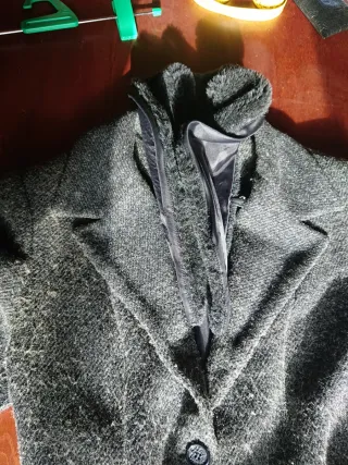 Abrigo Meletti T40/42 cuello pelo desmontable