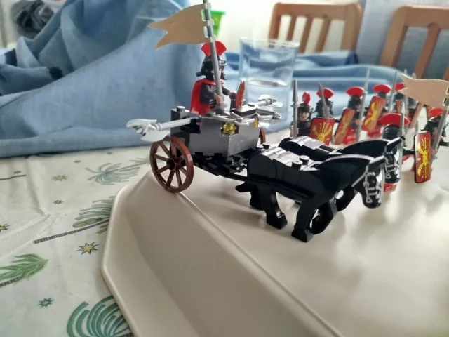 Conjunto 18 Soldados Romanos+Cuadriga+Artillería