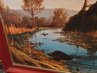 Cuadro Paisaje con cazadores