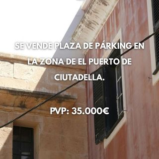 Garaje en venta en Ciutadella en Ciutadella de Menorca