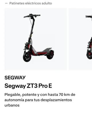 Patinete eléctrico adulto Segway ZT3 Pro E
