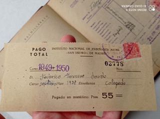 Libro de CALIFICACIONES ESCOLARES Años 30/40