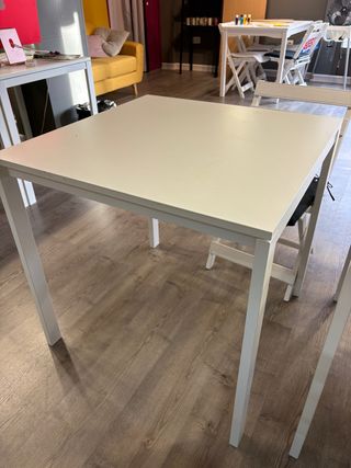 Mesa Comedor Blanca 75x75 (5 Unidades)