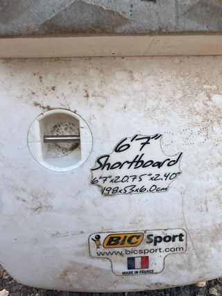 Tabla Surf BIC Shortboard 6'7 Dura como una roca
