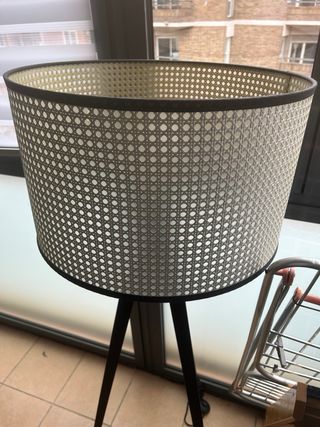 Lámpara de diseño salón ratán cristal