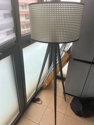 Lámpara de diseño salón ratán cristal