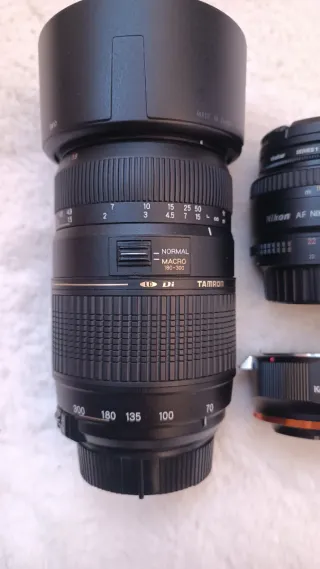 Pack objetivos Nikon 50mm y Tamron 70-300mm