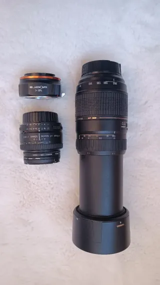 Pack objetivos Nikon 50mm y Tamron 70-300mm