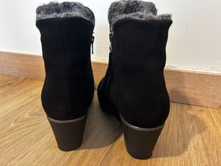 Botas de Mujer Negras con Tacón Cuña