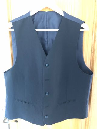 Chaleco de camarero azul