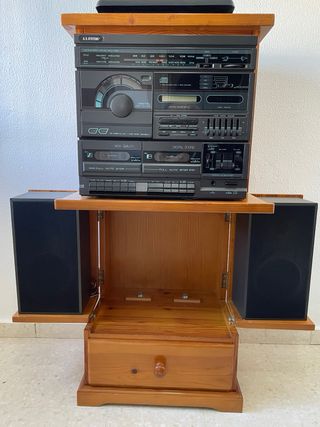 Mueble equipo música completo