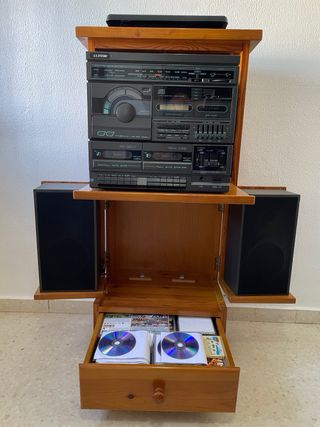 Mueble equipo música completo