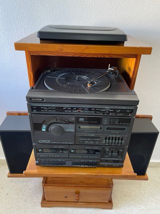 Mueble equipo música completo