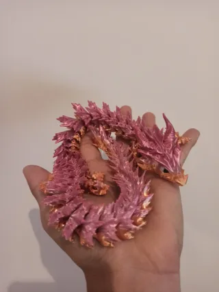 Dragón Serpiente Articulado 3D Multicolor de 46cm