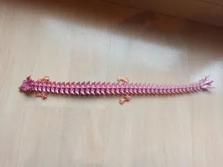 Dragón Serpiente Articulado 3D Multicolor de 46cm