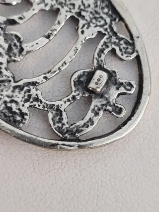 Segnalibro in argento con nastro