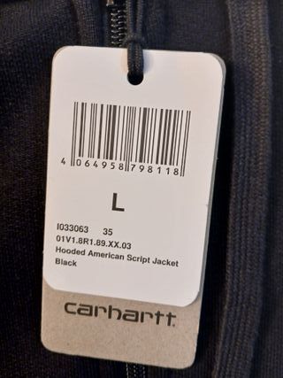 Sudadera con cremallera Carhartt Talla L