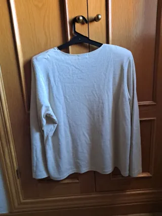 Camiseta ZERO mujer manga larga beige