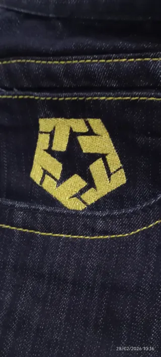 Pantalón Tribal Azul con Diseño Dragón