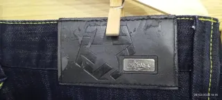 Pantalón Tribal Azul con Diseño Dragón