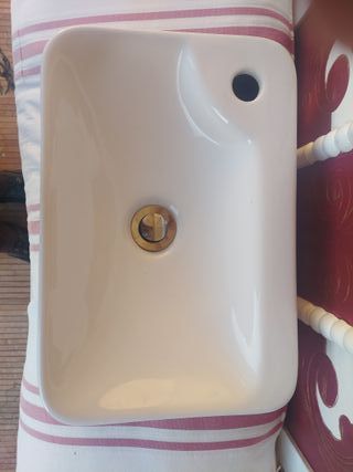 Lavabo cerámica blanco pequeño